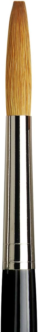 da Vinci Graphic Design Series Lettering Brush, Straight Edge Tip Kolinsky Red Sable with Black Handle, Size 24 (1111-24)
