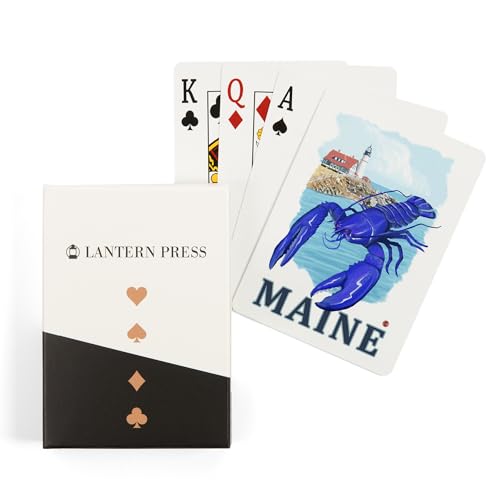 Maine Langosta Azul y Faro de Portland, Naipes Póker 52