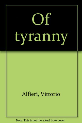 Of tyranny B0007IUXOS Book Cover