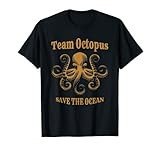 Team Octopus - Rette den Ozean, Vintage-Steampunk T-Shirt