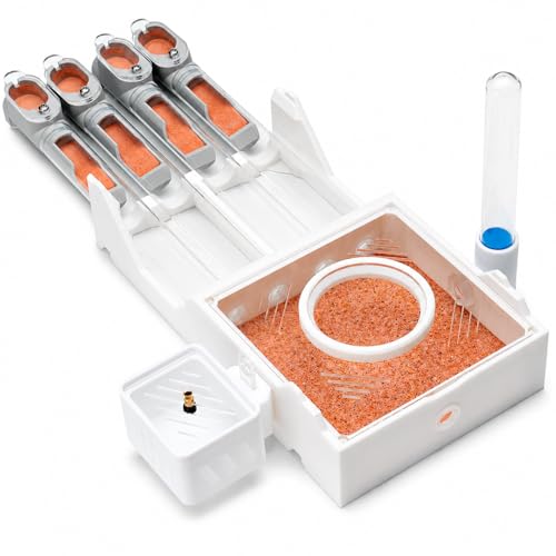 Lansber StackCore Stackable Series - White QuadTube (Four Tube Ant Nest) with Starter Tool Kit