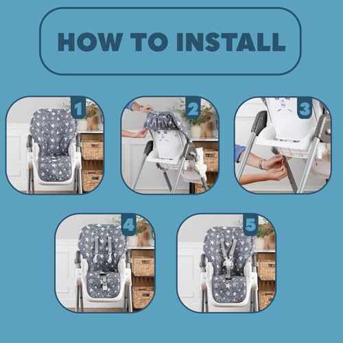 Todays Kids 882260 High Chair Pad - 100% Polyester High Chair Cover thumb #2