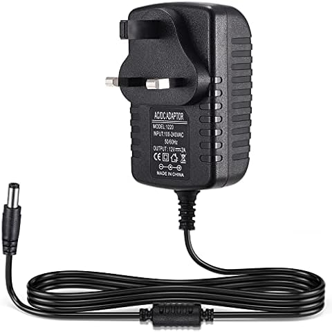 TOBWOLF 12V 2A Power Supply Adapter, DC 12V 24W Switching Power Adapter, AC 100V-240V to DC 12 Volt 2 Amp Universal Switching Transformer, 5.5 x 2.5mm Plug for 3D Printer, CCTV Camera Cover