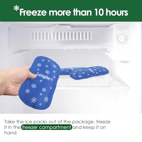 Image of YOUSHARES Ice Pakcs for Insulin Cooler Travel Case - 4 x 160g Large Ice Packs for Diabetes Travel Case, Reusable Travel Ice Packs Keep Cooling