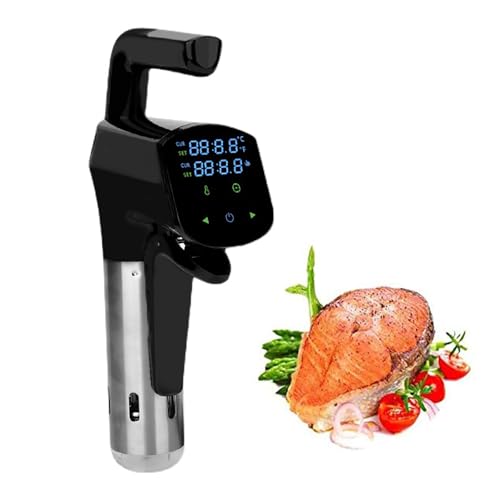 Home Low Temperature Slow Cooker, Vacuum Low Temperature Cooking Machine, 25°c-95°c Ultra-Wide Temperature Control Lcd Touch Screen Can Be Controlled by Mobile Phone App for Beef, Chicken, Vegetables