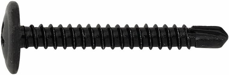 Index Fixing Systems TAEN – Pack of 500 screws autotaladrantes of Raised Head Low, Footprint Phillips and Washer Stamped Screw (Coating) Black, TAEN4232