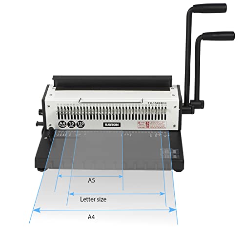 Rayson Drahtbindemaschine TD-1500B34, Teilung 3:1, bis zu 15 Blatt