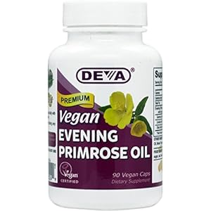 DEVA Vegan Vitamins Vegan Evening Primrose Oil Vcaps, 90-Count Bottle