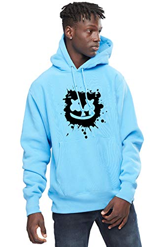 Image of The SV Style Random Print Graphic Print Pullover Hoodie, Black, Long Sleeve with Kangaroo Pocket 320 GSM Fleece Inside