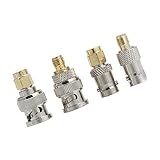 SMA-J から BNC ケーブル変換アダプタ 4個セット – UHF VHF周波数対応 耐久性あるメスメスコネクタ