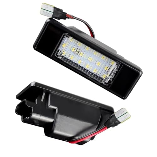 Luces de matrícula de alta visibilidad para Nissan Note y Versa con conector OE
