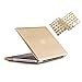 MacBook Pro 15 Case 2011/2010 /2009 Release A1286, Ruban Hard Case Shell Cover and Keyboard Skin Cover for Apple MacBook Pro 15 Inch with CD-ROM - Gold
