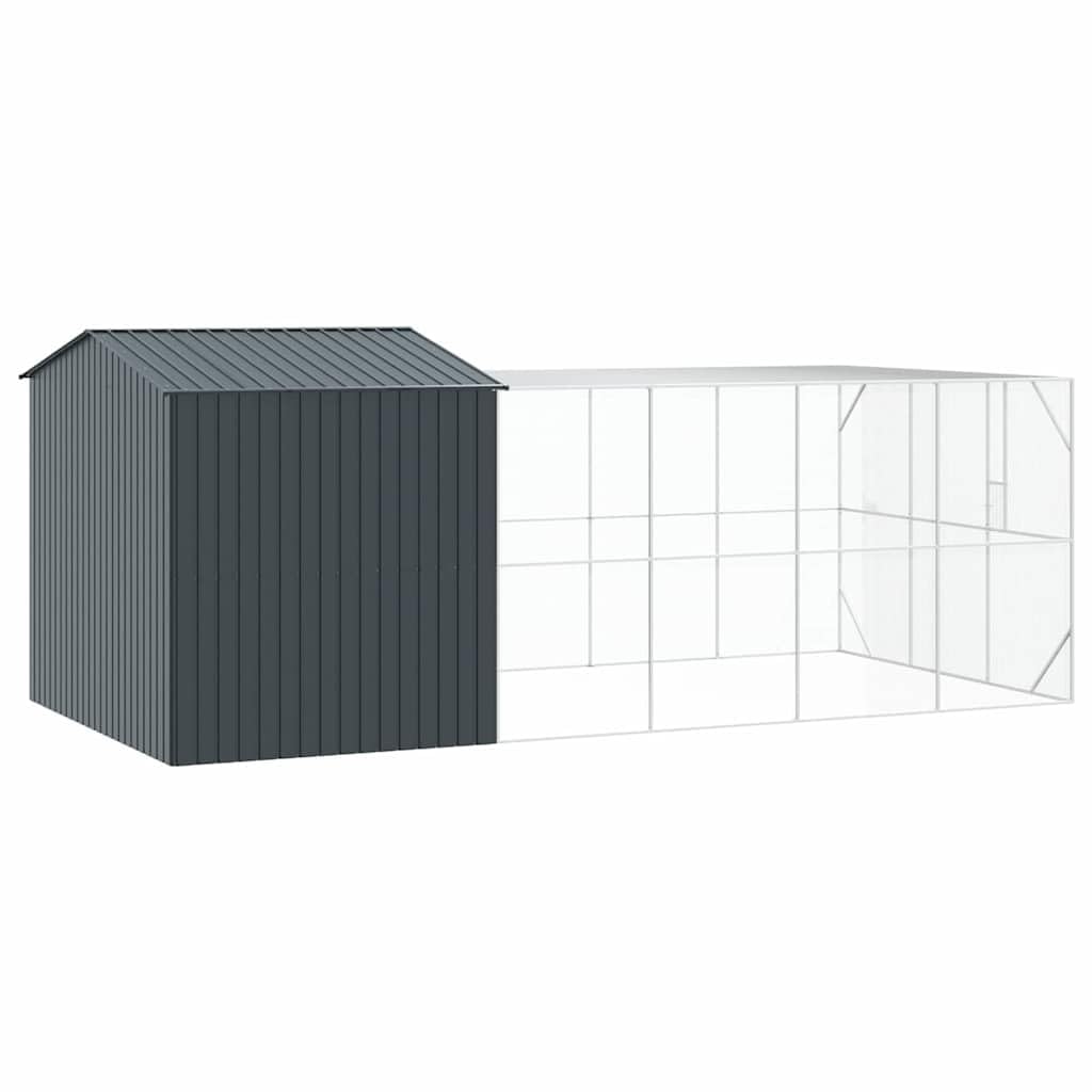 INLIFE Vogelkäfig Anthrazit 635 x 304 x 247 cm Verzinkter Stahl,Tier- & Haustierbedarf,Haustierbedarf,Vogelbedarf,Vogelkäfige & -ständer,Anthrazit,182.8 KG,3325166