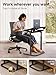 SAIJI XXL Extra Large TV Tray Table，Height & Tilt Adjustable Heavy Duty TV Trays for Eating, Working, Writing,Drawing, Recliner Table Couch Desk with LED Light, Cup Holder, Bookstand