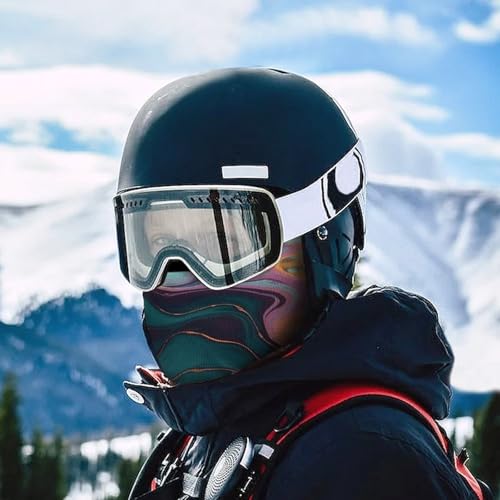 Balaclava para hombre, máscara para esquí y ciclismo, con diseño de mármol colorido, cubreboca y cuello para invierno miniatura 5