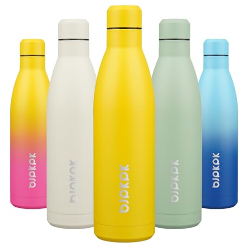 Image of BJPKPK 25 oz Insulated Stainless Steel Water Bottle, Metal Sports Flask