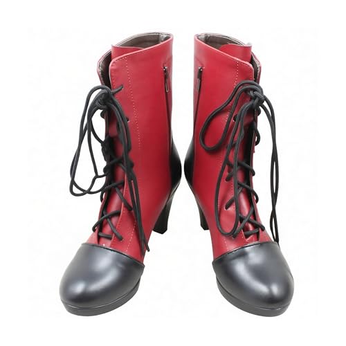 Bottes de cosplay Kuroshitsuji de Grell Sutcliff avec talon stable confort