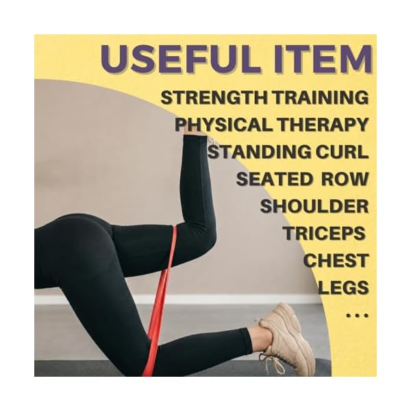 LEZER Resistance Bands - Pull Up Bands for Home Gym Fitness, Stretching, Physical Therapy & Training - Includes Instruction - Image 4