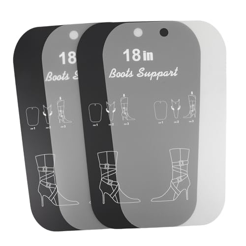 Ipetboom Semelles De Maintien Transparentes 45 Cm Pour Bottes Hautes, Embauchoirs Réutilisables En Plastique Léger, Adaptées Aux Femmes, Entretien Chaussures, Protection Forme Et Ventilation