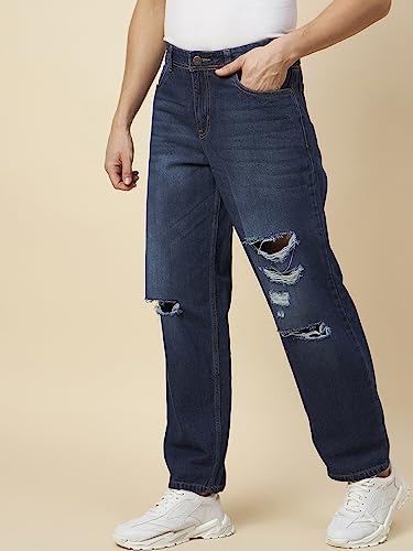 Image of HIGH Star Men's Regular Fit Mid Rise Jeans