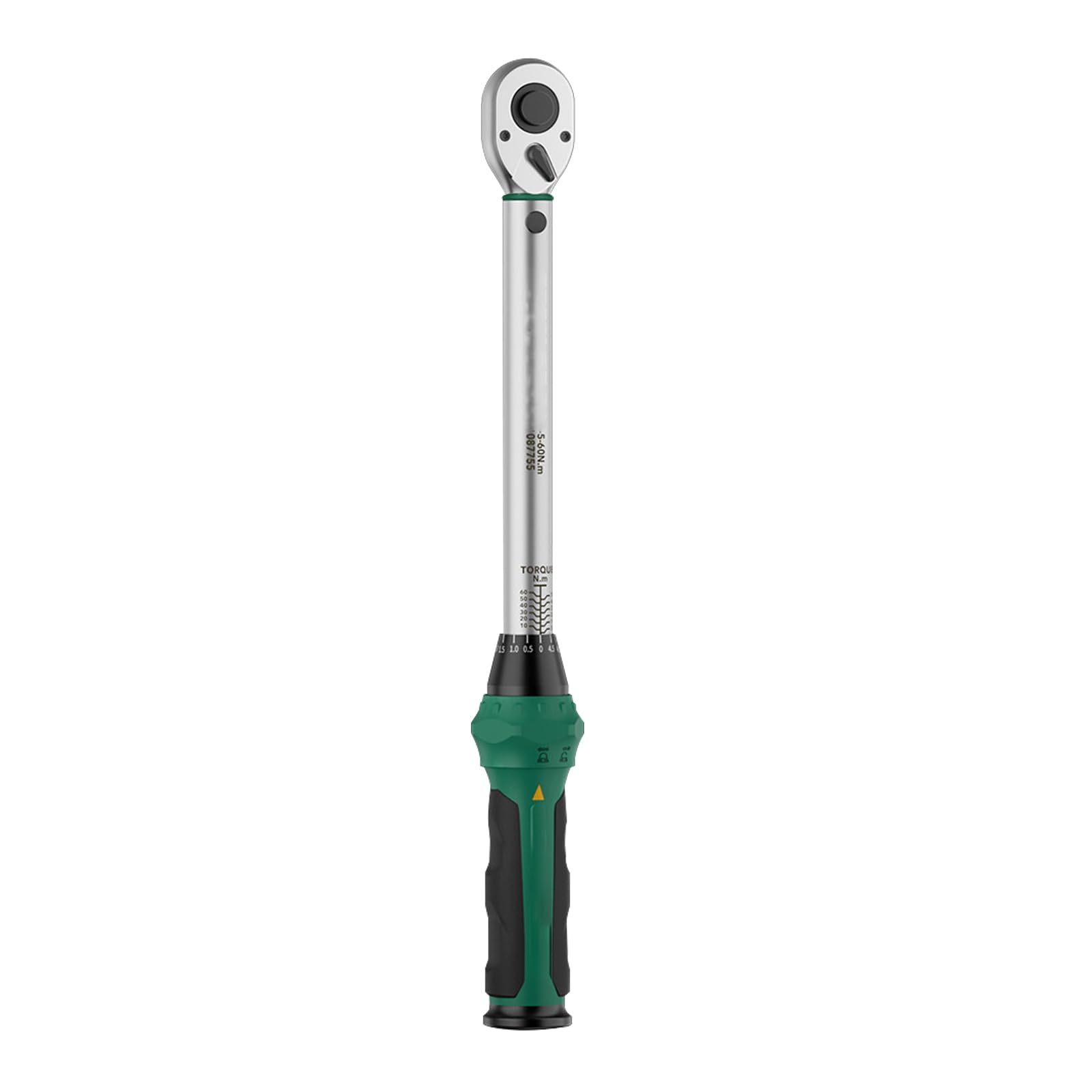YUHANG 1/2-Inch Drive Click Torque Wrench,5-60N.m,10-220N.m,40-400N.m,Accuracy ±3%,with Quick-Release Button,72-Tooth Precise Adjustment,Bidirectional, Audible Alert,Chrome Vanadium Steel (5-60Nm)