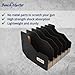BenchMaster Pistol Rack, Handgun Safe Storage, Holds 6 Pistols, Secure Gun Holder Organizer, Kydex and High-Density Foam, No Metal, Lightweight, Sturdy, No Flex, Made in USA (6 Guns, Horizontal)