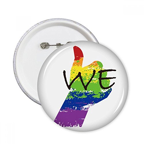 Badge LGBT arc-en-ciel pins rond de rechange pour afficher sa fierté avec amour