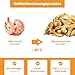 KAUDAS GarnelePur Natursnack – 2 x 50 g gefriergetrocknetes Garnelen Leckerli Hund mit hohem Proteingehalt, 100% natürlicher Hundesnack je 455g Rohgewicht – ohne Zucker, Getreide & Zusatzstoffe
