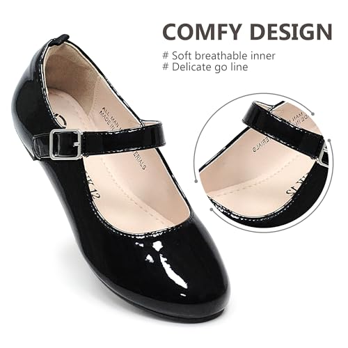 LseLom Girls Mary Jane Dress Shoes for Wedding, Party (Little Kid/Big Kid)3