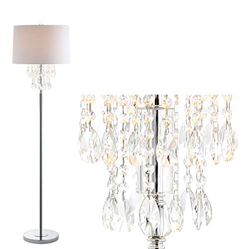 40% Off Discount JONATHAN Y JYL2034A Abigail 61" Crystal/Metal LED Floor Lamp Contemporary,Transitional,Traditional,Glam for Bedrooms, Living Room, Office, Reading, Clear/Chrome 40% Off Discount JONATHAN Y JYL2034A Abigail 61" Crystal/Metal LED Floor Lamp Contemporary,Transitional,Traditional,Glam for Bedrooms, Living Room, Office, Reading, Clear/Chrome