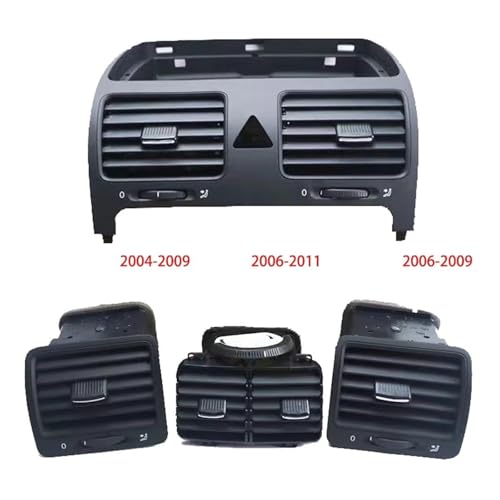 Aérateur de climatisation VW Jetta 5 et Golf 5 buse de ventilation centrale noire - 3