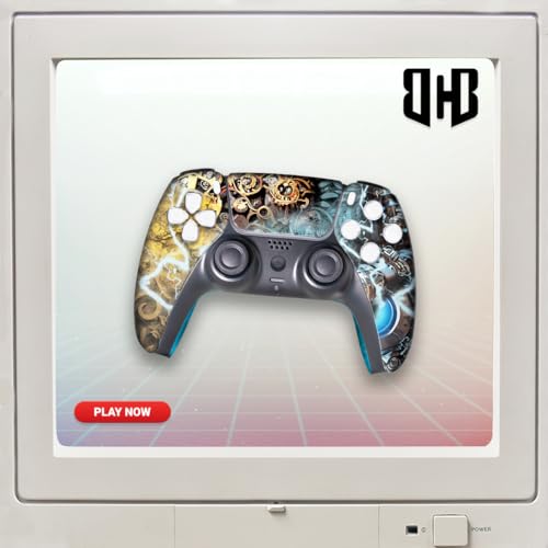 Image of Dishonestty Custom PS-5 Controller Wireless compatible with Play-Station 5 Console by BCB Controllers | Proudly Customized in USA with Permanent HYDRODIP Printing(NOT JUST A SKIN)(MODDED)