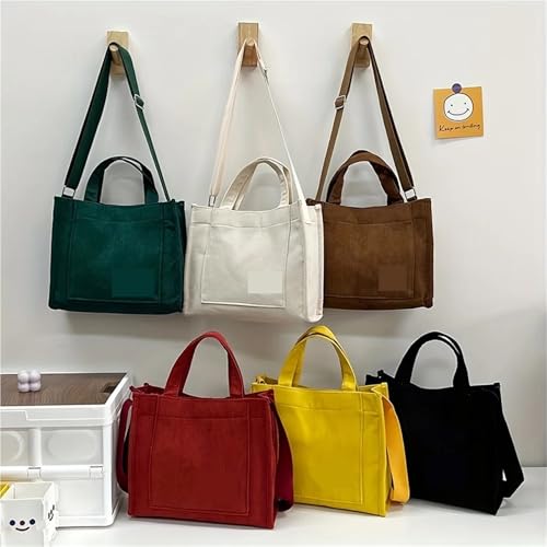 Corduroy Tote Bag Retro Messenger Crossbody Bags Purse Casual Women Handbags Shoulder Bag Multiple Color Available3