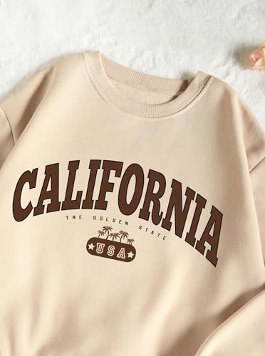 Hilinker Womens Graphic 2 Piece Outfit Long Sleeve Sweatshirt and Shorts Set Casual Sweatsuits3