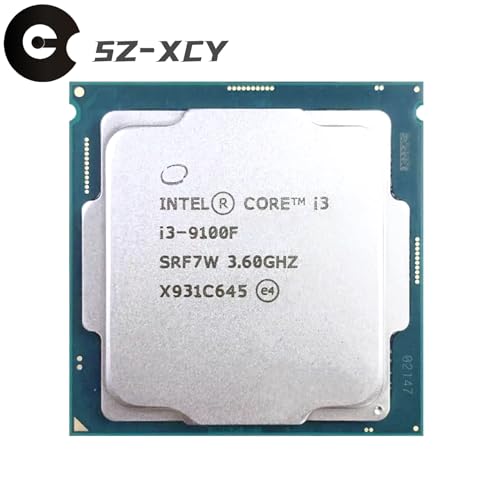 Processeur PC de Jeu i3-9100F Quad-Core 3.6GHz LGA1151 Multithread - 3