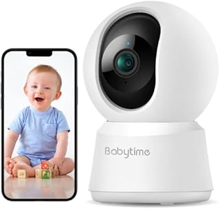 WiFi IP Camera Home Camera Baby/Dog/Cat/Pet Camera with App, Indoor Security Camera 1080P, Night Vision 2-Way Audio Motion Sound Detection Works with Alexa & Google Assistant