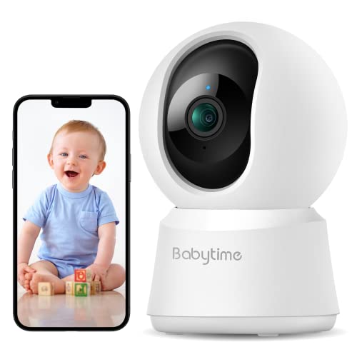 Cámara de Seguridad para Interiores Inalámbrica con App Wi-Fi 2.4 GHz Cámara para Mascotas 1080P HD Visión Nocturna Audio bidireccional Cámara de Seguridad para Mascotas Detección de Movimiento Alexa Cover