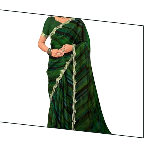 Laxmipati Sarees green organza silk saree in organza silk – image 4