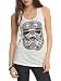 Star Wars Junior's Henna Trooper Tattoo Art Racerback Graphic Tank, White Heather, Large