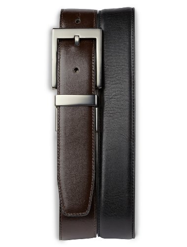 Harbor Bay by DXL Big and Tall by DXL Reversible Leather Dress Belt
