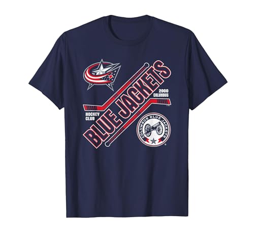 Columbus Blue Jackets Force Navy Officially Licensed T-Shirt, Men, Navy Blue, 3X-Large