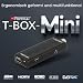 RED OPTICUM T-Box Mini DVB-T2/C Digital Full HD Receiver, H.265 HEVC, HDMI, USB 2.0, Schwarz, mit Fernbedienung, IR-Sensor, EPG, Teletext, PVR-Funktion, 115x37x17mm