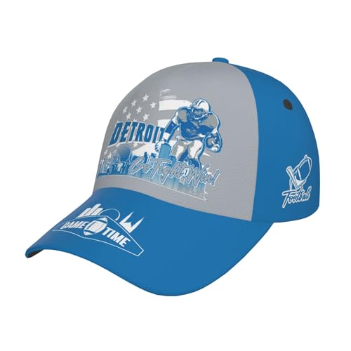 DKEAQZ Baseball Cap for Men, Football Gifts Team Fans, Baseball Hat for Women, Adjustable Print Football Style Cap for Game Day Headwear