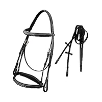 Bride De Chasse Anglais Leaders, Cuir, Taille Cheval Complet, Sans Flash, Neuve