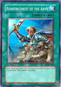 Carte YuGiOh Reinforcement of The Army pour des soirées de duels intenses entre amis