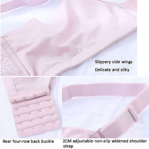 Brassière en dentelle pour femme sans armatures couleur chair taille 85B couverture complète
