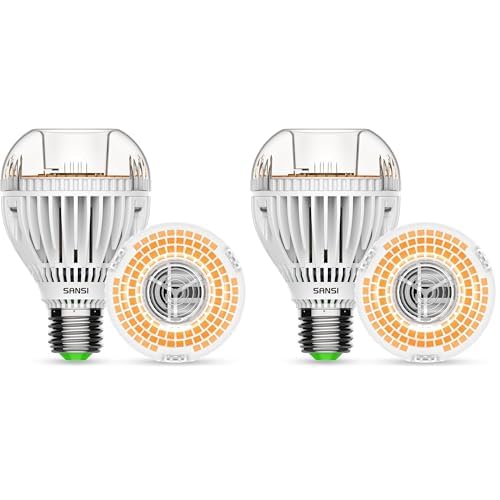 SANSI 300W Equivalent A19 LED Light Bulb, 4500 Lumens 3000K Light Bulbs, Non-Dimmable E26 LED Bulb with Ceramic Technology, 22.5 Years Lifetime, 30W Power Energy Saving for Home Workspace 30