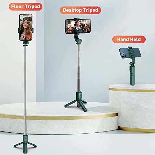 Zelaxy Mini Selfie Stick Trépied Extensible 3 en 1...