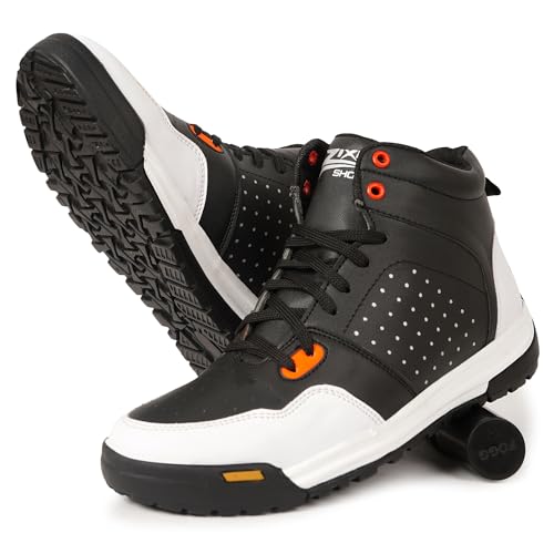 Image of Zixer Woodlend Bike Riding Tracking Stylish Jungle High Ankle Boots For Boys High Tops For Men