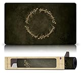 Wizcraft Gaming The Ring - Brown (Stitched) - MTG Playmat - Compatible with Magic The Gathering Playmat, LOTR Lord of The Rings TCG - Original Play Mat Art Designs & Accessories